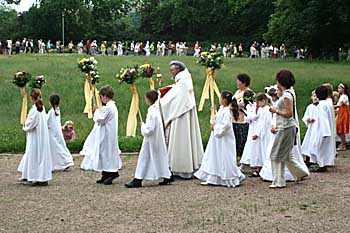 Fronleichnam 2007 auf dem Gelände der ev. Schloßkirche